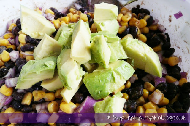 Blackbean, Sweetcorn and Avocado Salsa at The Purple Pumpkin Blog