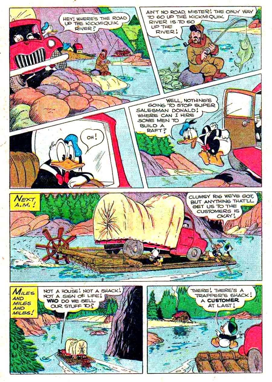 Donald Duck / Four Color Comics v2 #263 - Carl Barks 1940s comic book page art