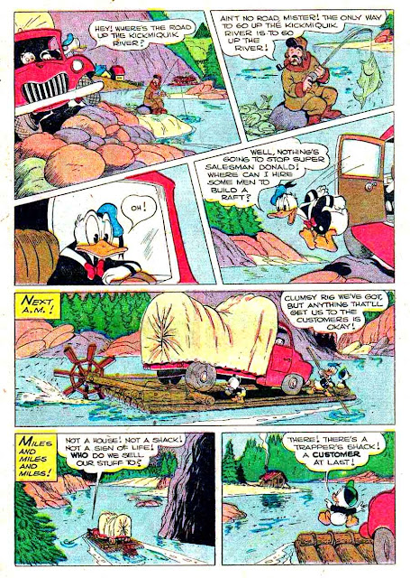 Donald Duck / Four Color Comics v2 #263 - Carl Barks 1940s comic book page art Donald Duck / Four Color Comics v2 #263 - Carl Barks 1940s comic book page art