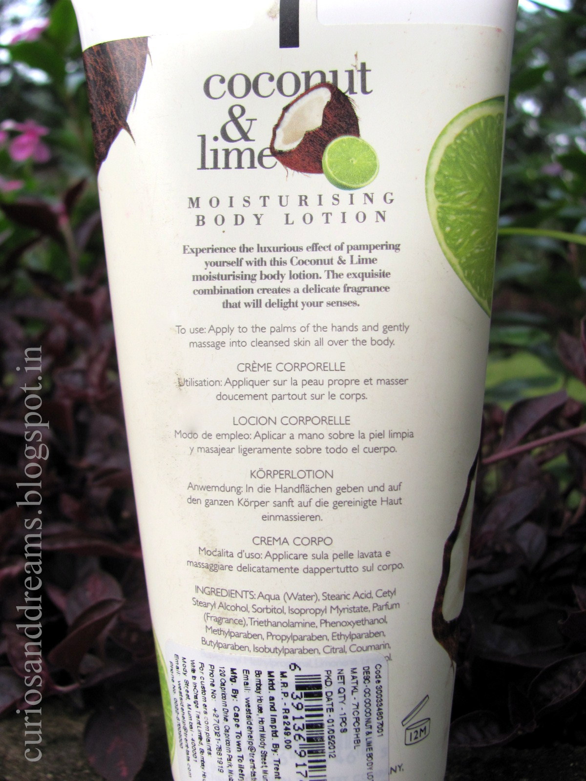 The Caribbean Collection body lotion review, The Caribbean Collection , The Caribbean Collection Coconut & Lime review, The Caribbean Collection Coconut & Lime
