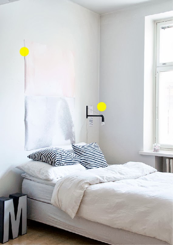muitas ideias para apartamento pequeno - espaços coloridos - luminária de PVC