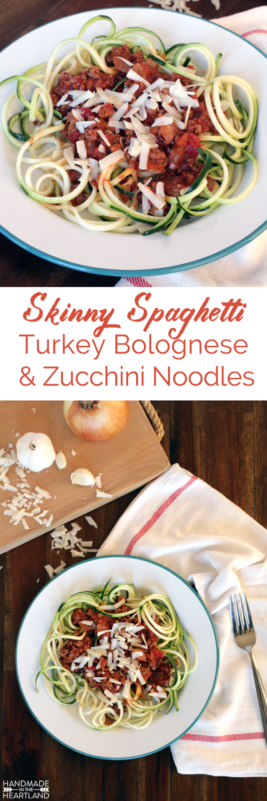 Skinny Spaghetti, Zucchini Noodles & Turkey Bolognese Recipe