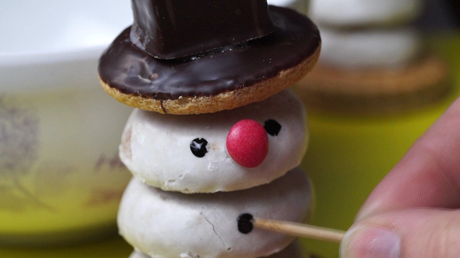 Keks-Schneemann/ Plätzchen Schneemann