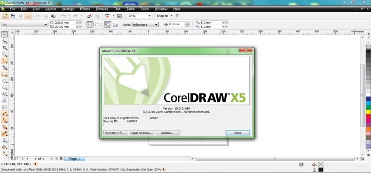corel draw x5 trace