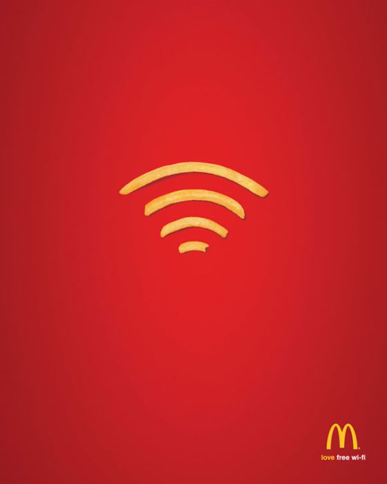 Minimal advertisement