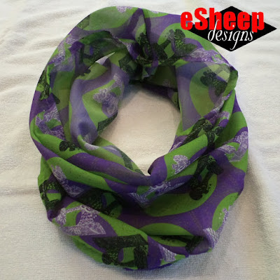 Mini Infinity Chiffon Scarf by eSheep Designs