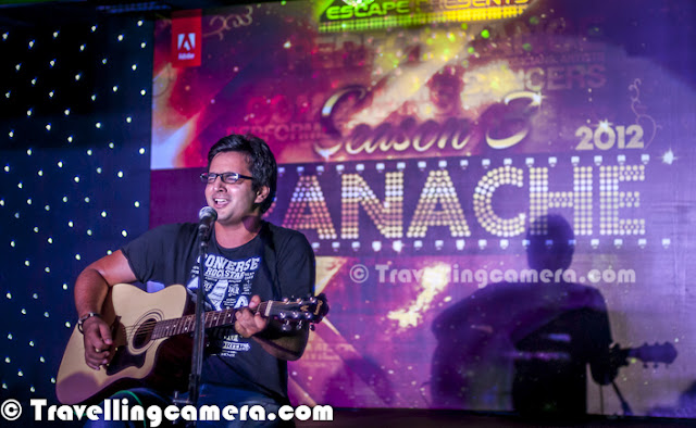 Yesterday most of the folks at Adobe Noida had great fun during Adobe Panache 2012, where many talented folks performed in front of huge audience. It was a wonderful evening with new faces singing on karaoke/guitar, dancing on different beats... Some of the guest performances happened which included stand-up comedy as well. Let's check out this Photo Journey to know more about it... The very first performance was a dance by two girls.. They were dancing on same song with in different styles... One of them was following classical steps and the other was continuing western steps on same beats... It was interesting to see two different genres of dance on same song at same point of time... Whole performance was planned is nice way and many times, the flow of dance was changed to highlight some of the steps from both styles...The second performance was a beautiful song... It takes a lot of courage to perform in front of Adobe Audience and especially singing is something that you need to plan in better way... Which song and for how much time :) All these faces were new to me, apart from guest performers. In fact, today we were discussing the same during lunch that Adobe India campus has grown a lot in last 3 years... Every-year, many new faces join this campus..Such events are important for any corporate and everyone loves to be part of such evenings in office..Folks who kept everyone busy in appreciating all participants and sung few songs for the audience...Hava-Hava, ae hava..Not sure if you have seen this face before or not, but he is one of the Adobe talent who was part of TV show called 'Ratan ka Rishta' and he was winner of that show... He is a mind blowing stand-up comedian and during Adobe Panache 2012, he was a guest performer not a competitor. Abhinav Sharma..Here is another guest performer, Nishtha Gupta ... Nishtha is popularly known for her wonderful dance... And you might have guessed that we say these folks 'Guest Performers'.. Because they are not allowed to participate :) ... as it can demotivating for others, if people like Nishtha & Abhinav get the prizes every-year Another singer of the evening... I loved his performance during second round which was pure vocal without any instrumental or Karaoke music..Dance performer who was second winner of the eveningSourabh - Winner of Adobe Panache 2012 !!! A great singer and of course his guitar helps in making the performance better !!! In this Photo Journey, I am missing one of the Guitarist who was playing Guitar as well as Mouthorgan at the same time... Everything he did was stunning and it was first time I witnessed such performance...Third winner of the evening ! 