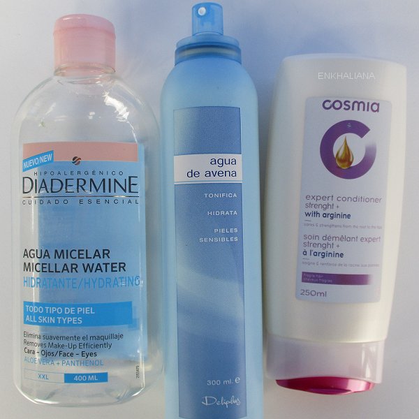 Agua Avena Deliplus / Cosmia Expert Conditioner Strenght+ With Arginine / Diadermine Agua Micelar Hidratante