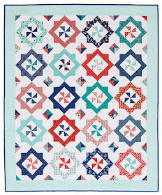 Breezy quilt from the August 2017 issue of American Patchwork & Quilting, designed by Andy Knowlton of A Bright Corner