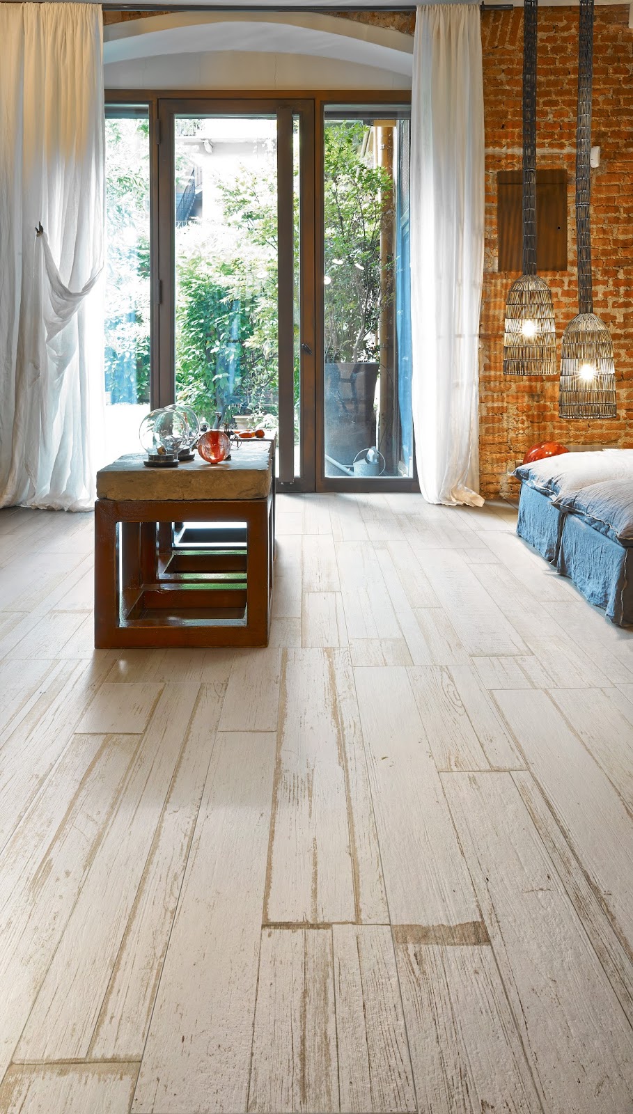 Love Living at Home Get look of weathered barnwood floors with new