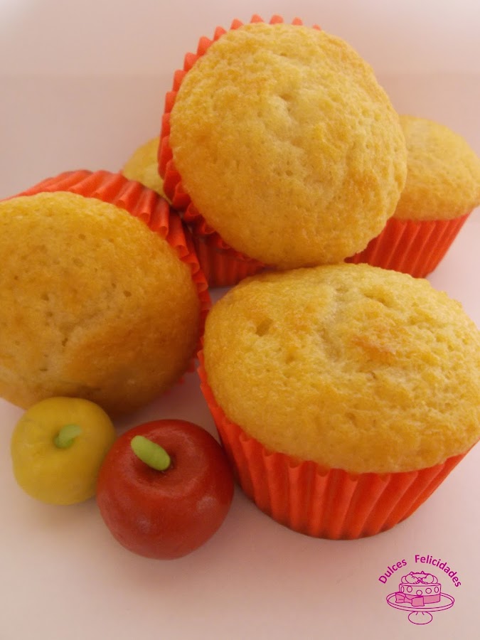 Magdalenas de manzana