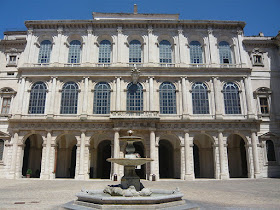 The Palazzo Barberini was Barberini's home in the centre of Rome, just off Piazza Barberini