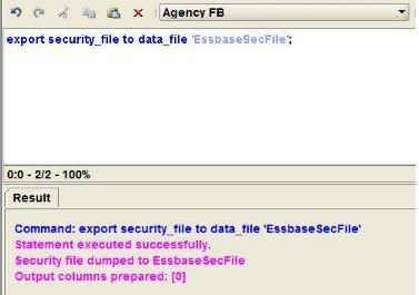 Hyperion Solutions: Checking essbase.sec file in readable format