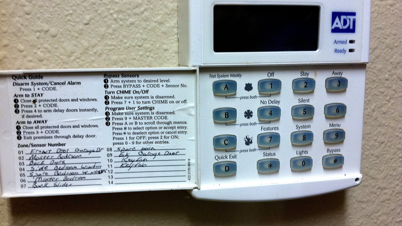 The ADT Corporation Alarm Alarm Choices