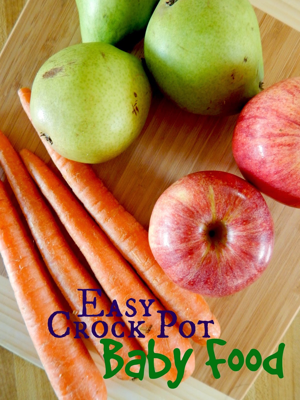 Easy Crock Pot Baby Food  Ally's Sweet & Savory Eats