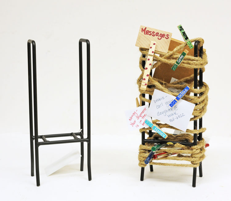 Ben Franklin Crafts and Frame Shop Glass Block Stand Note Holder