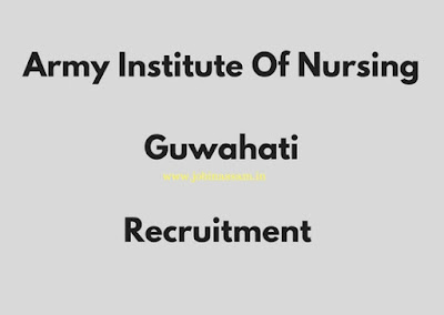 Army Institute Of Nursing, Guwahati Recruitment 2017