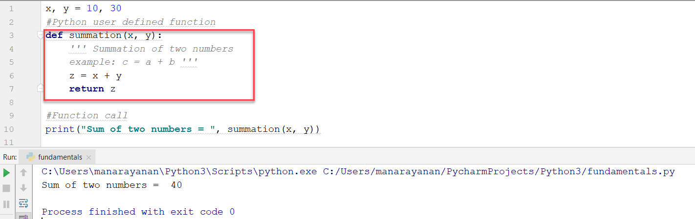 Share my learning's: Fundamentals of Python programming