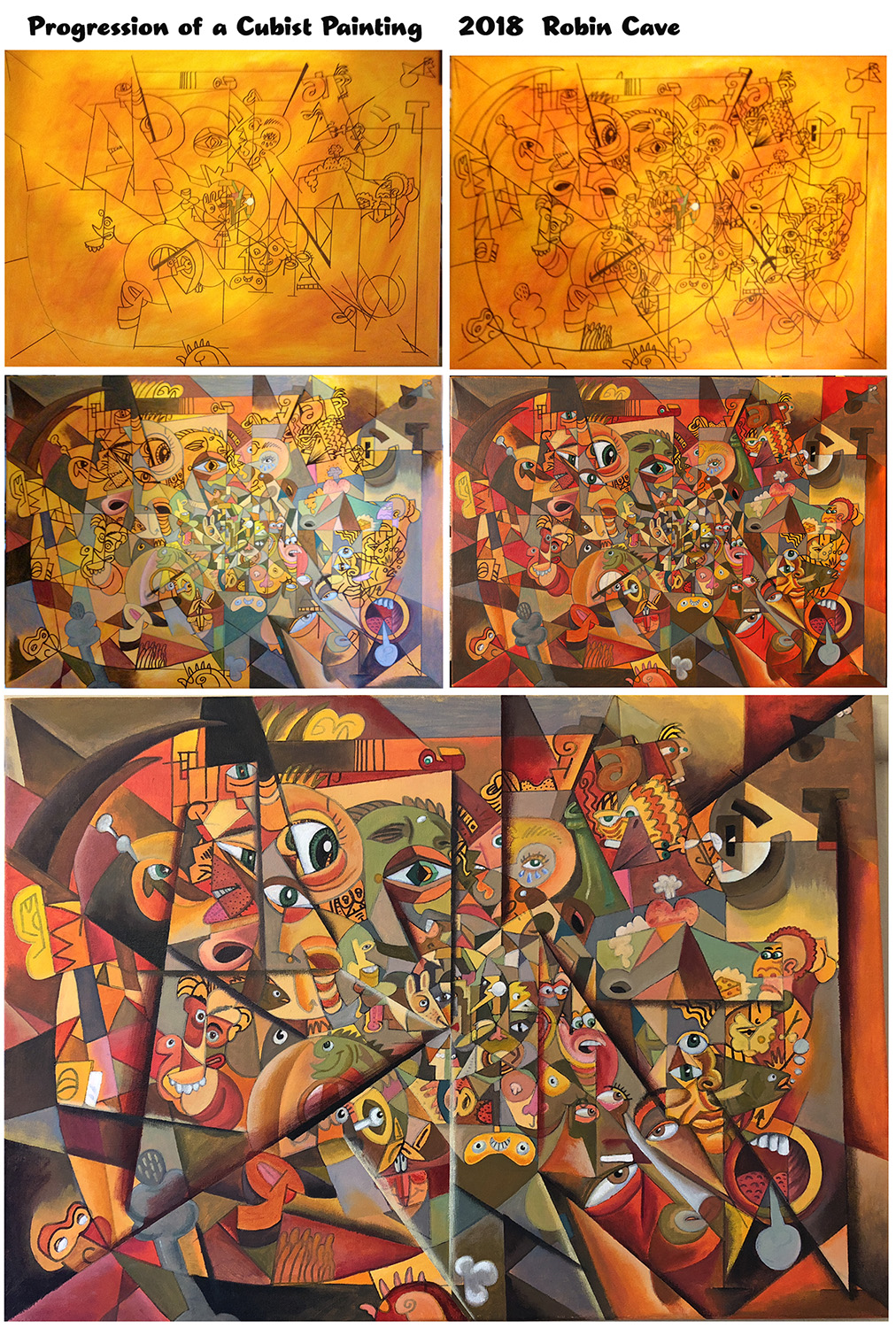 Cubist choosing robin cave blog: Troublesome cubist painting…