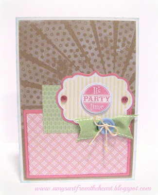 Amy's Art from the Heart: Pretty Party Card