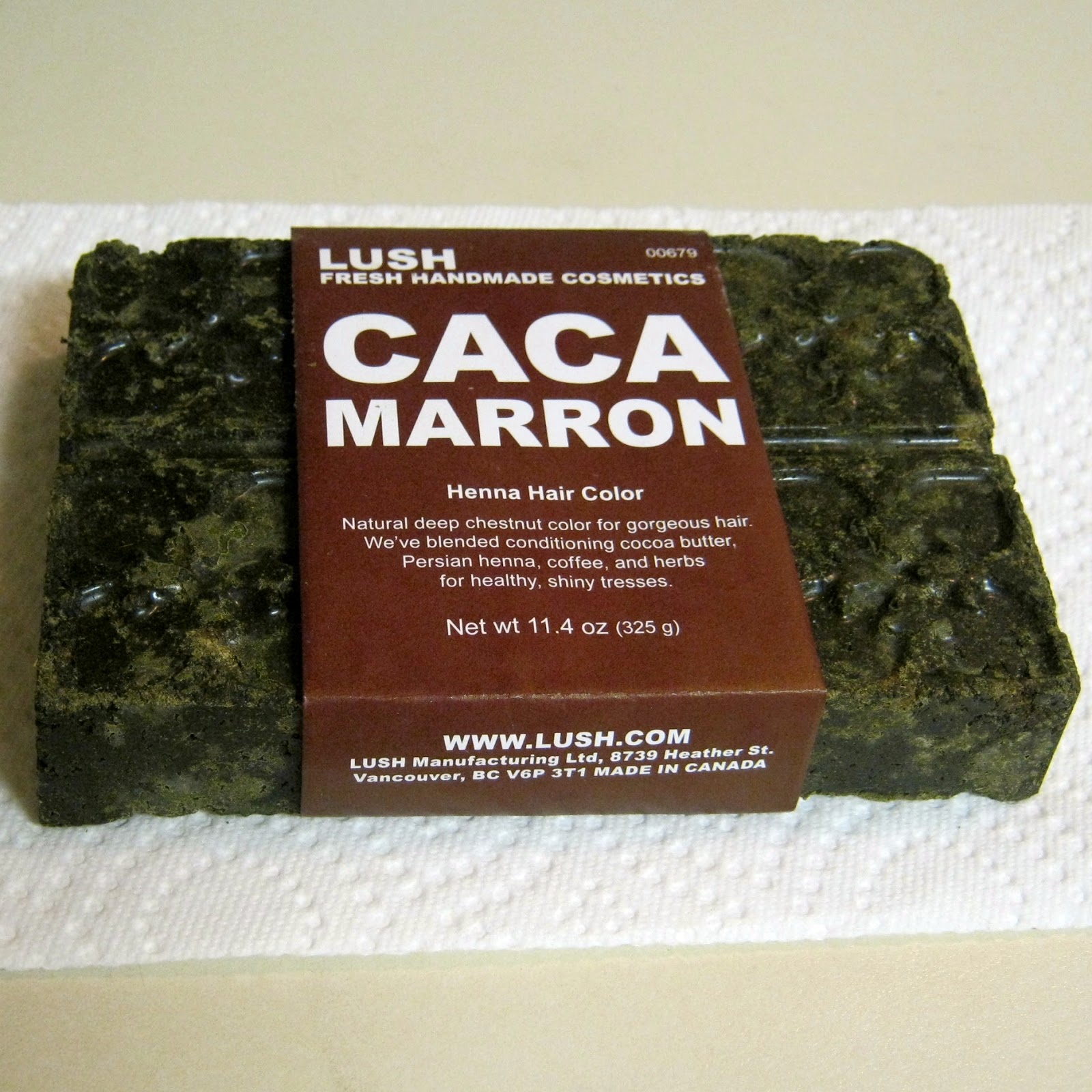 K.Liz Blogs Lush Caca Marron Henna Hair Dye Review and HowTo