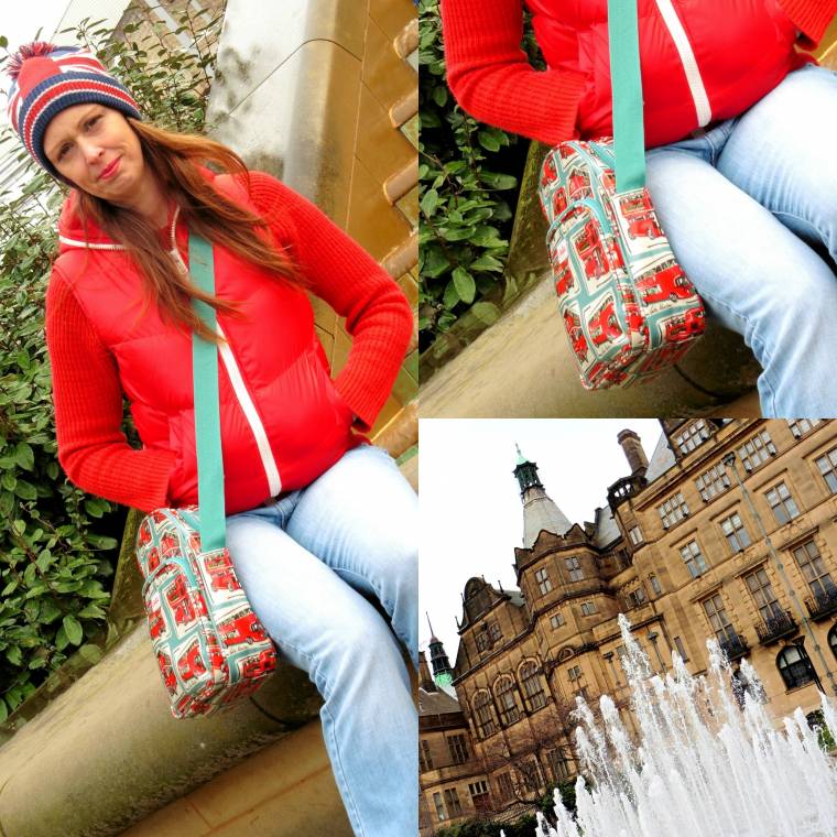 What I Wore Day In Sheffield Red Gilet, Blue Jeans And A Day Out In Sheffield