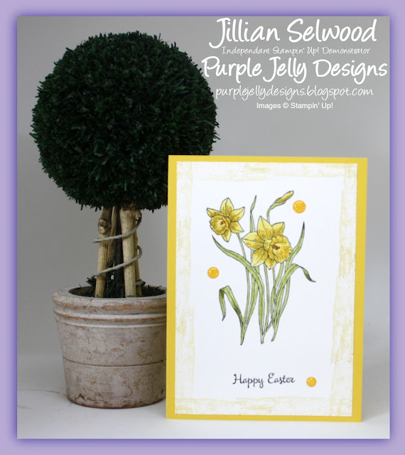Happy Easter Card, Daffodil Delight, Old Olive, You're Inspiring Stamp set