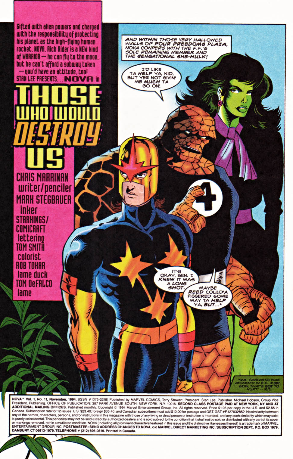 Read online Nova (1994) comic -  Issue #11 - 3