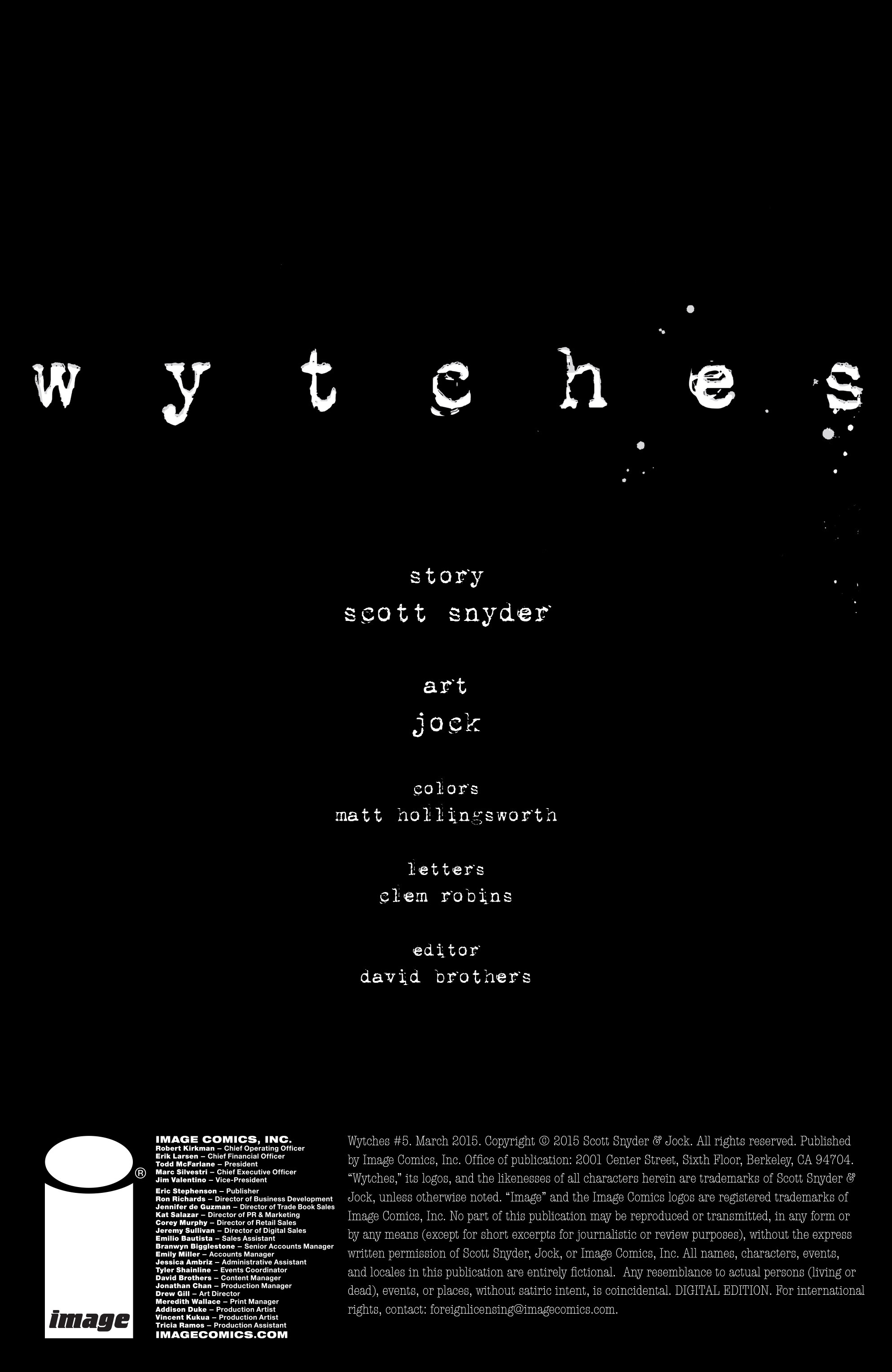 Read online Wytches comic -  Issue #5 - 2