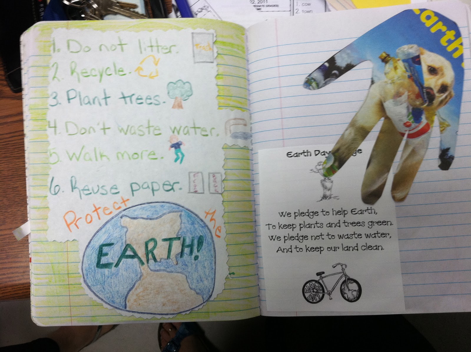 Just 4 Teachers: Sharing Across Borders: Earth Day Pledge Poem and Activity