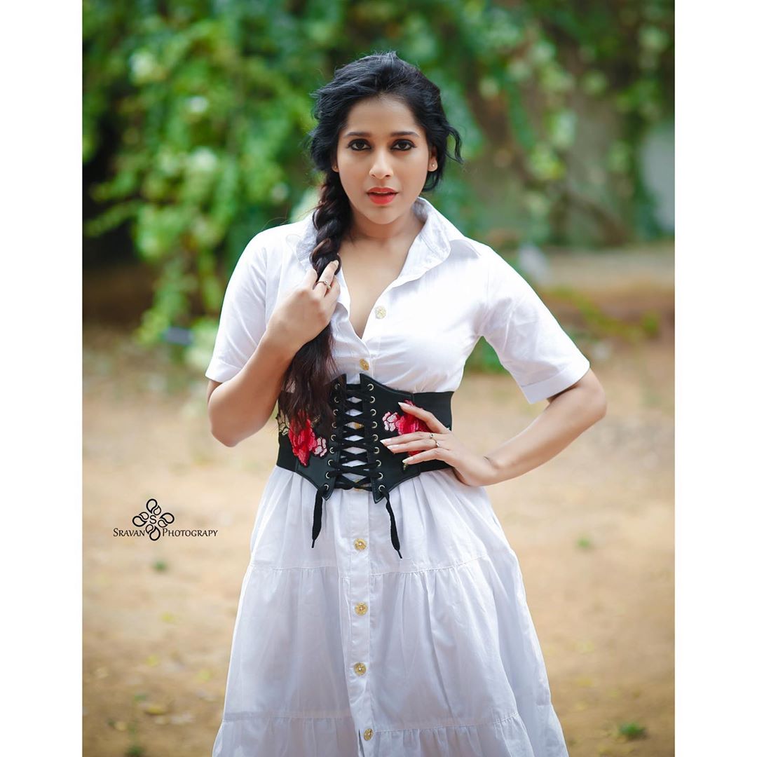 Anchor Rashmi Gautam Latest White Dress Photoshoot