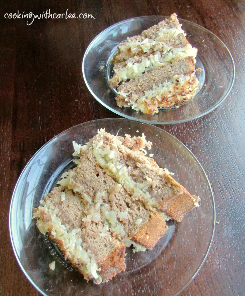 Cooking With Carlee Great Grandma's German Chocolate Cake with Broiled