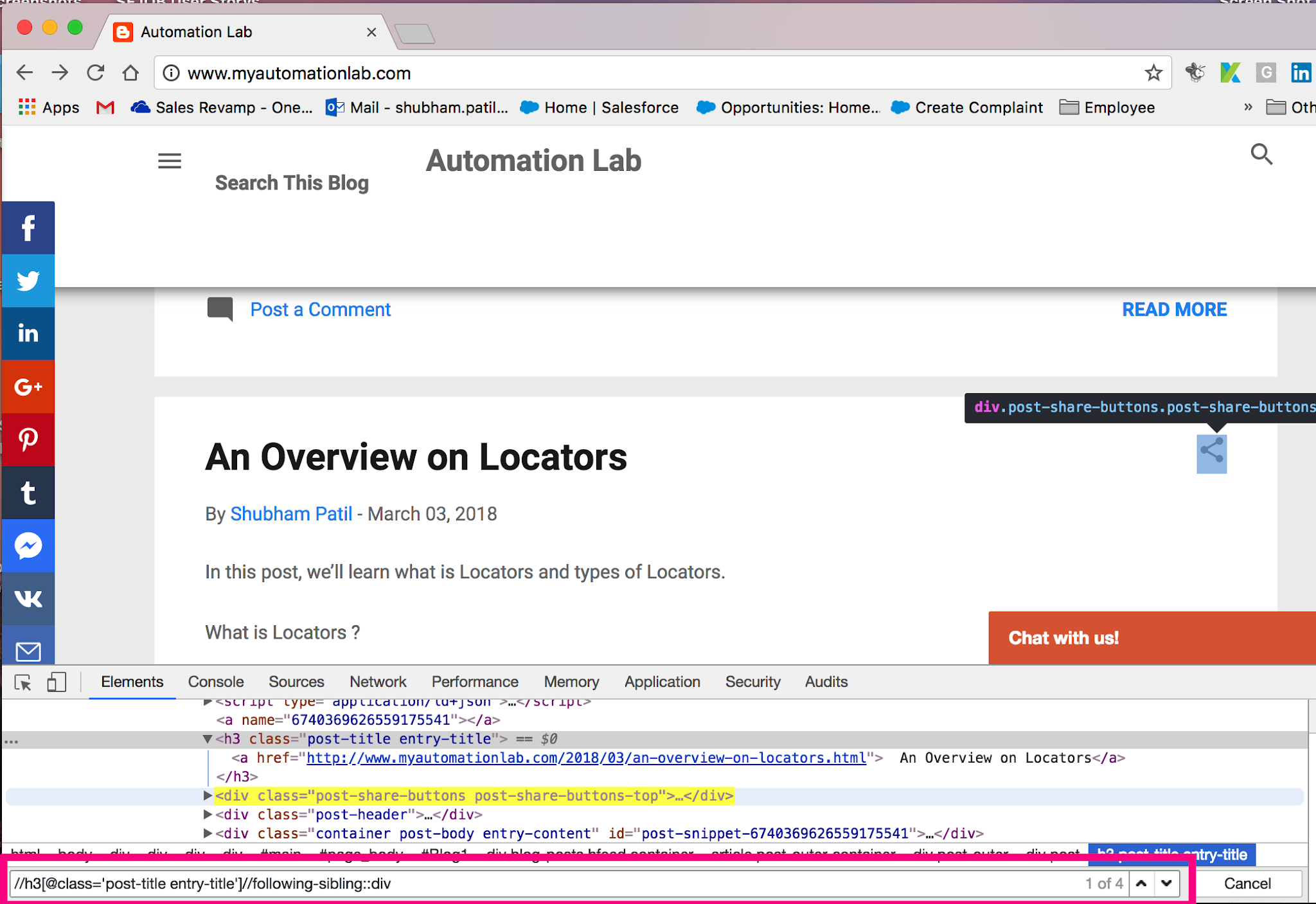 XPath Writing & Techniques My Automation Lab
