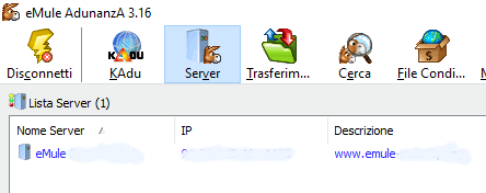 SCARICA LISTA SERVER EMULE ADUNANZA 3.16