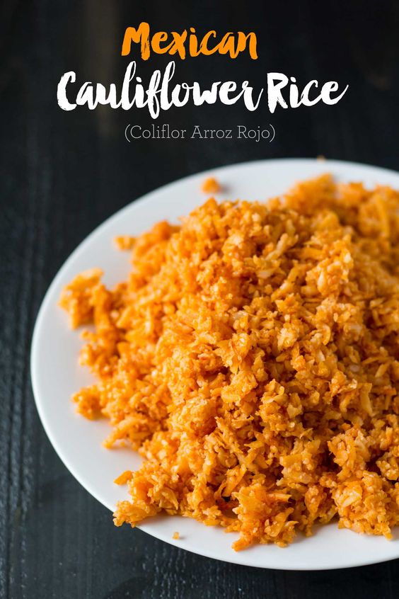 You can make this Mexican Cauliflower Rice in only 15 minutes with just 5 ingredients! A wonderful low-carb alternative to the classic side dish.