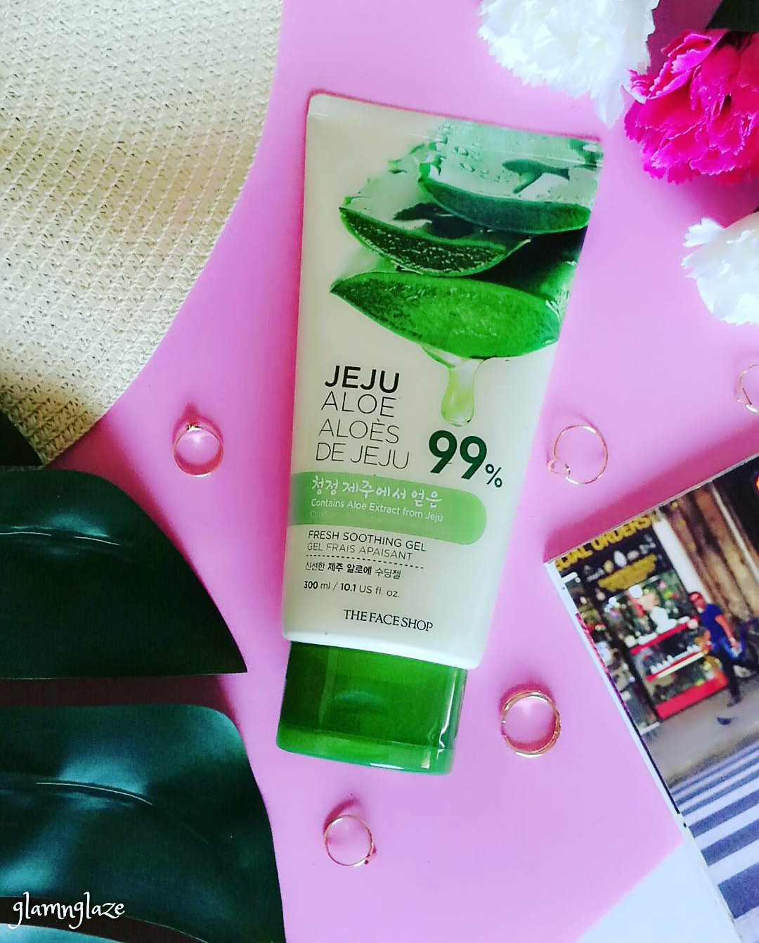 GlamNGlaze Review The Face Shop's Jeju Aloe,Fresh Soothing Aloe Vera Gel