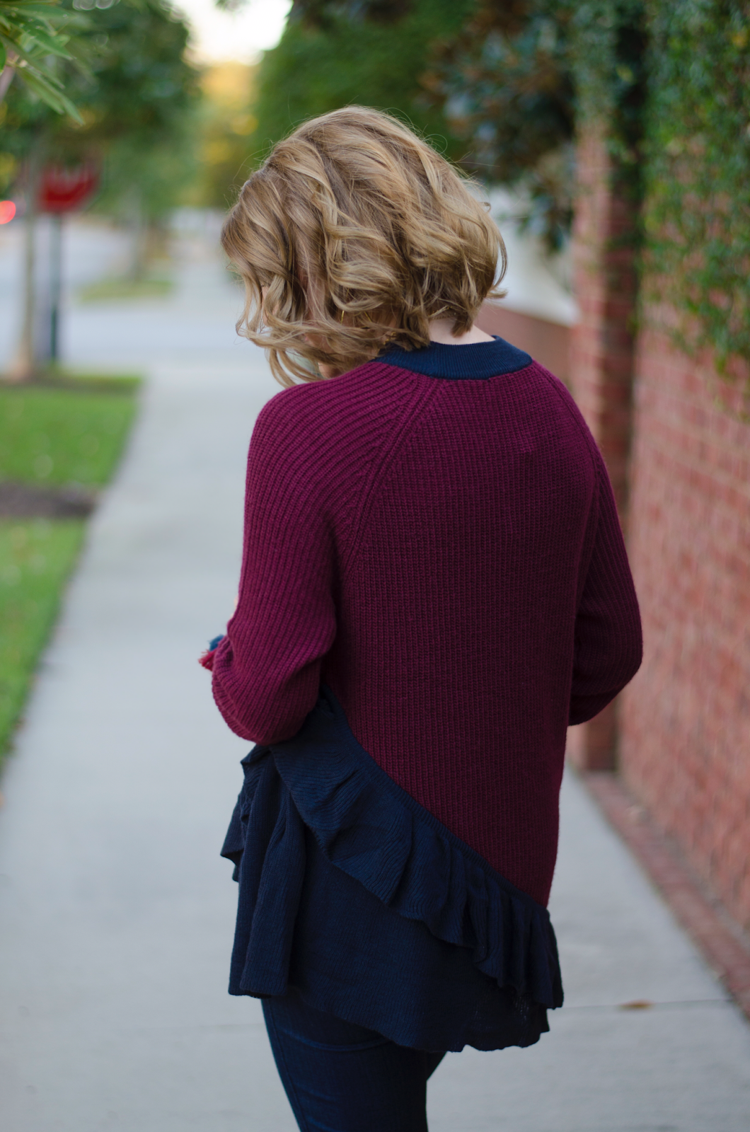 Ruffle Sweater - Something Delightful Blog