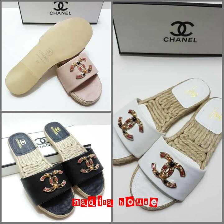 Nadira House Sandal  selop  merk Chanel  kode YC 665 1