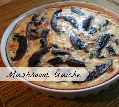 Mushroom Quiche by Lavende&Lemonade