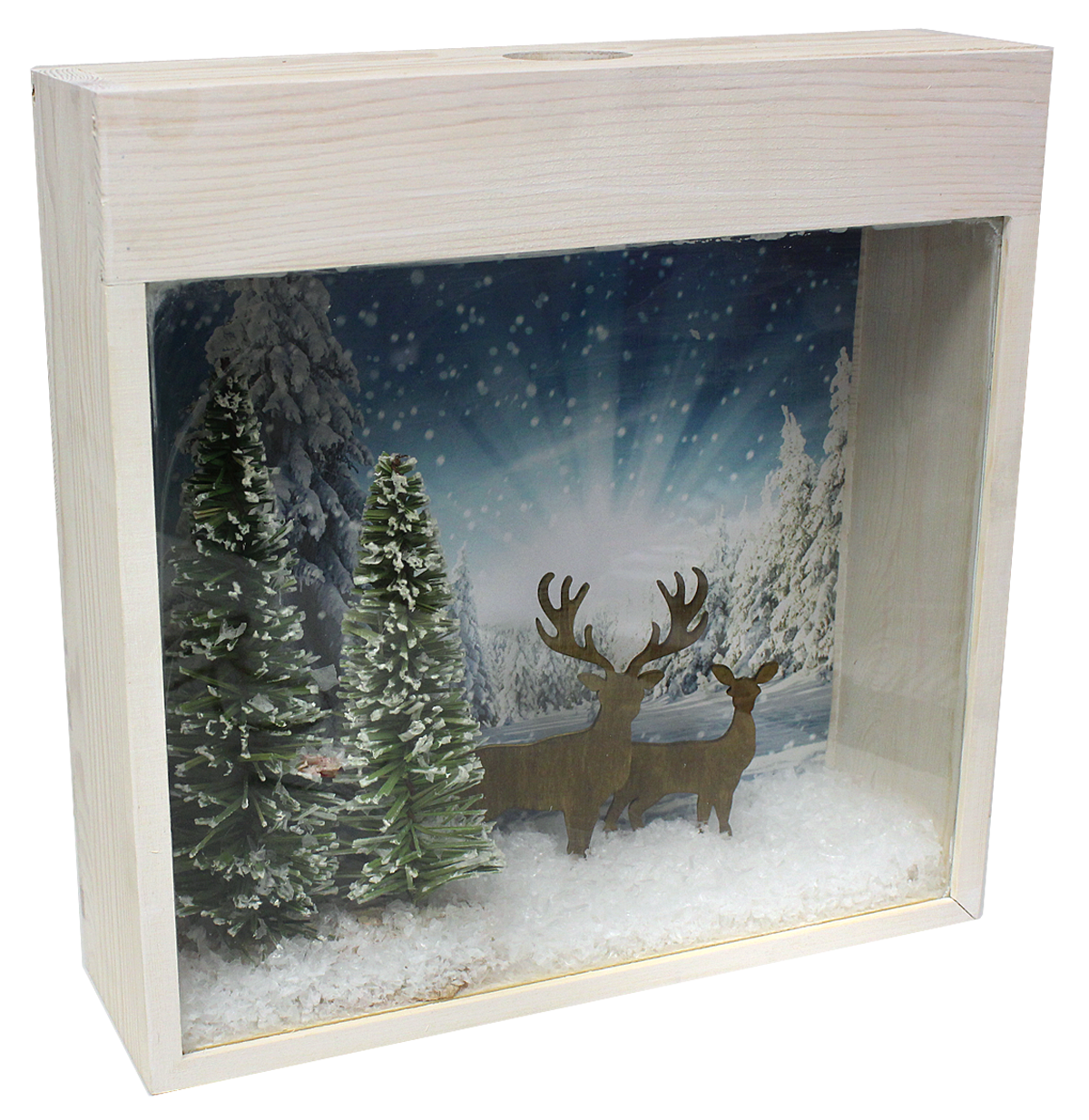 Simple Walking in a Winter Wonderland Shadow Box