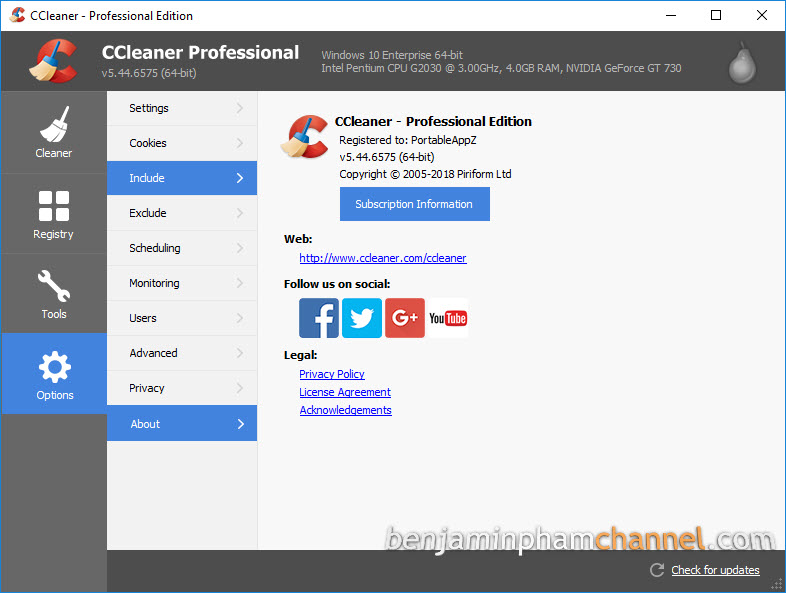 ccleaner pro 5.55 portable