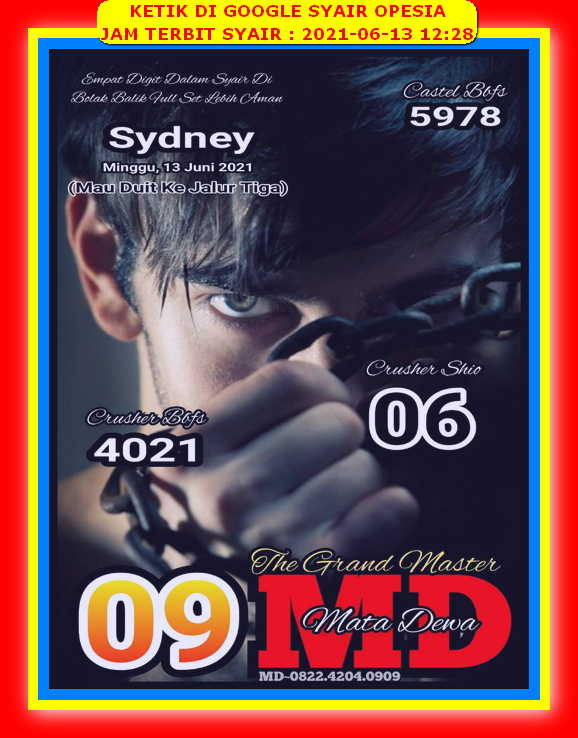 Syair Sdy Minggu 13 Juni 2021 Kode Syair Sgp Syair Hk Syair Sydney 2021