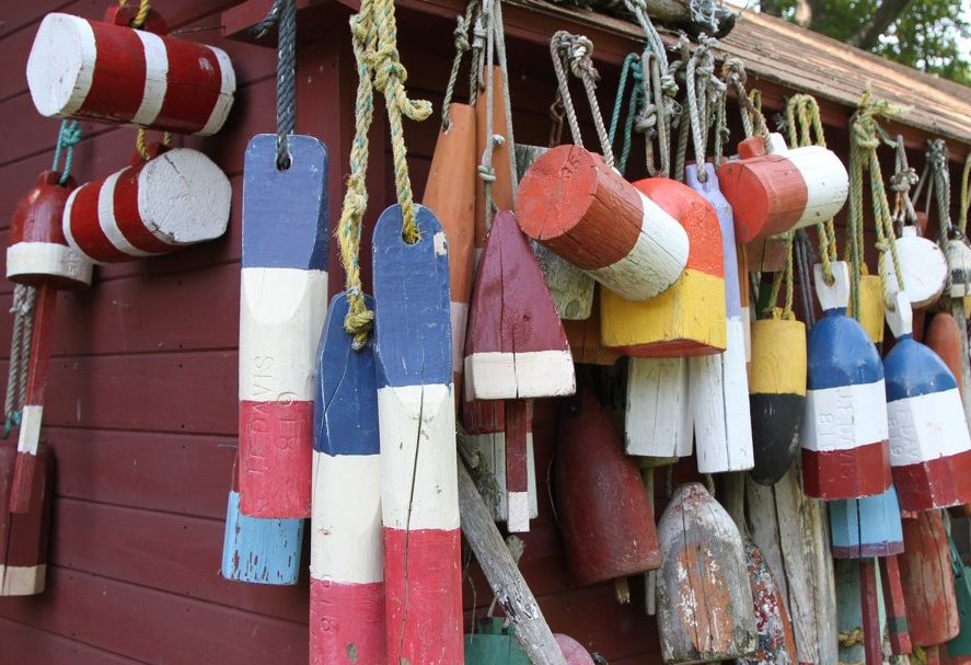 Wooden Lobster Pot Buoys