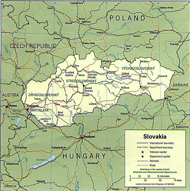 image: Slovakia Political Map