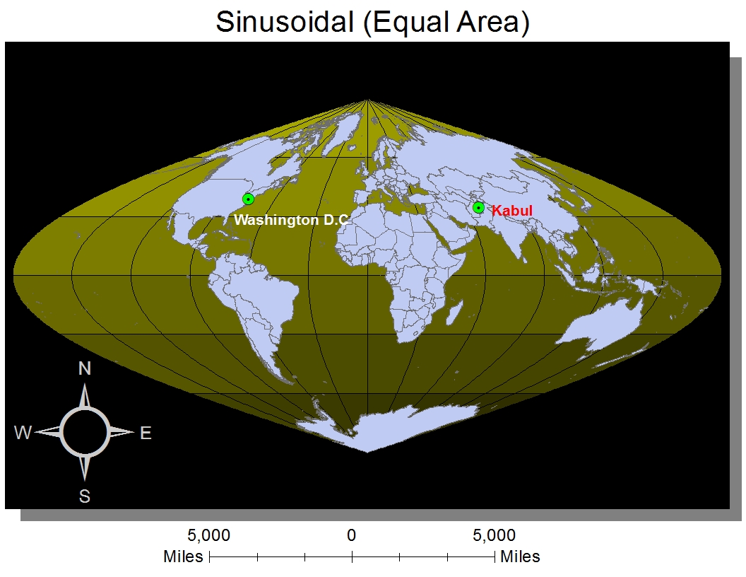 Geography 7: Lab 5: ArcGIS Projection
