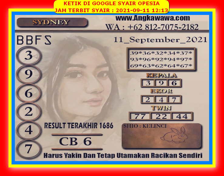 Kode Syair Sydney 11 September 2021 Forum Syair Togel Hongkong Singapura Sydney