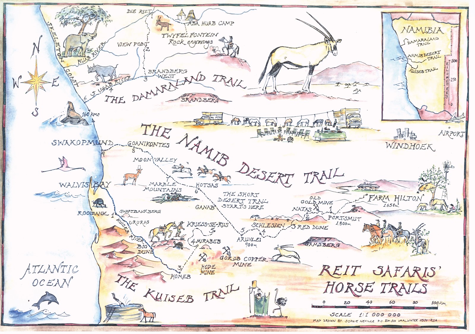 Damaraland Namibia Map Damaraland Namibia Map