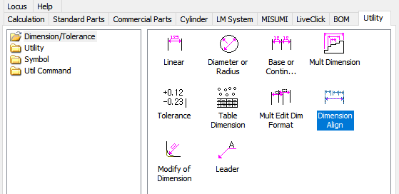MECHCLICK 2D/3D: 2-2 Dimension Align