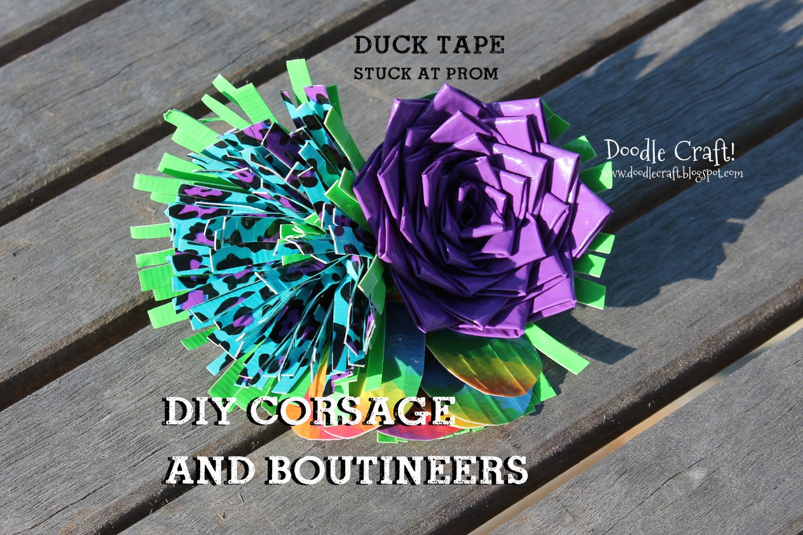 Duck Tape Roll - Neon Floral