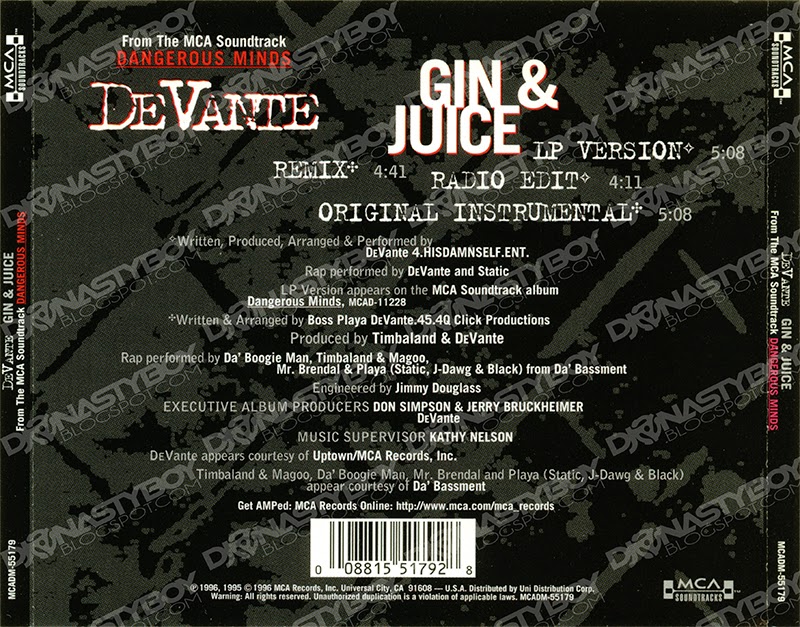 Promo, Import, Retail CD Singles & Albums DeVante Gin & Juice (CD